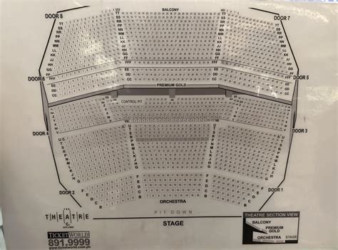 the theatre at solaire seating plan